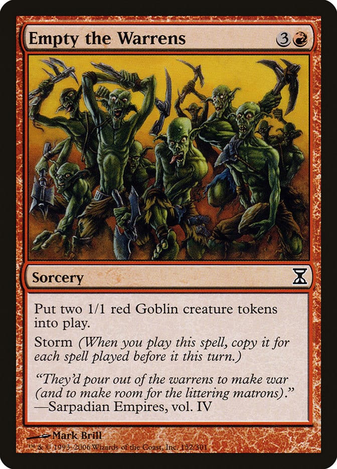 Empty the Warrens [Time Spiral] Magic: The Gathering