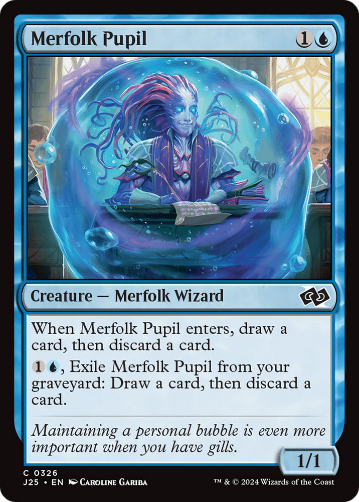 Merfolk Pupil [Foundations Jumpstart] Magic: The Gathering