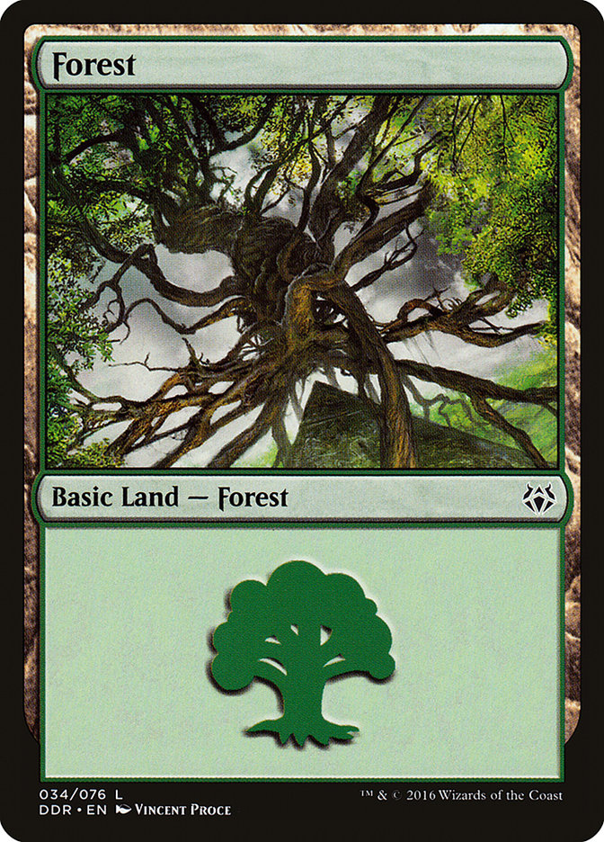 Forest (34) [Duel Decks: Nissa vs. Ob Nixilis] Magic: The Gathering