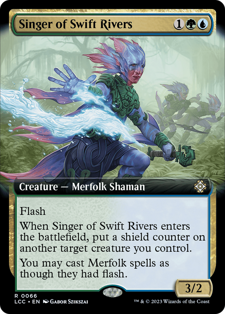 Singer of Swift Rivers (Extended Art) [The Lost Caverns of Ixalan Commander] Magic: The Gathering