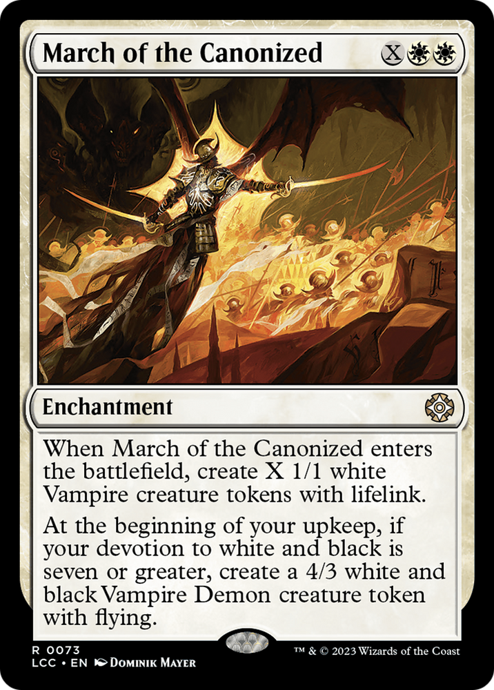 March of the Canonized [The Lost Caverns of Ixalan Commander] Magic: The Gathering