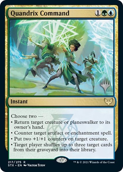Quandrix Command (Promo Pack) [Strixhaven: School of Mages Promos] Magic: The Gathering