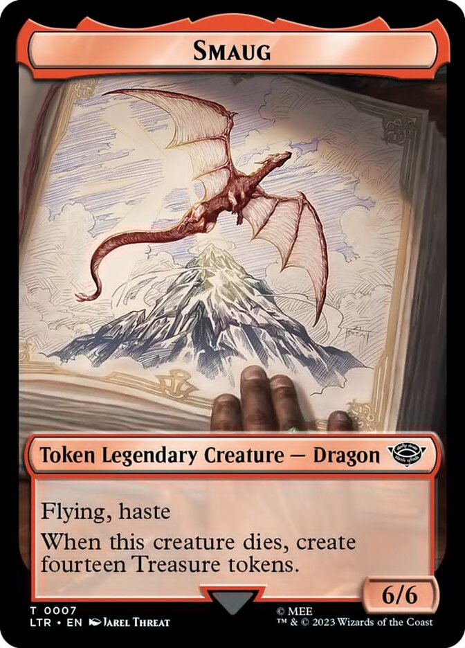 Smaug Token [The Lord of the Rings: Tales of Middle-Earth Tokens] Magic: The Gathering