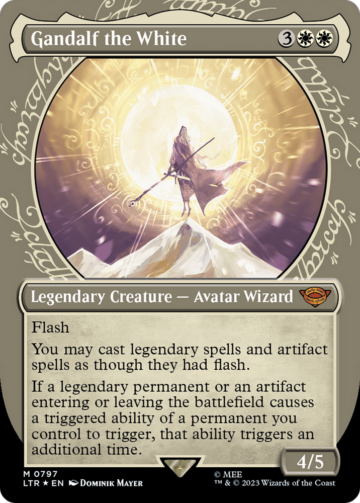 Gandalf the White (Showcase) (Surge Foil) [The Lord of the Rings: Tales of Middle-Earth] Magic: The Gathering