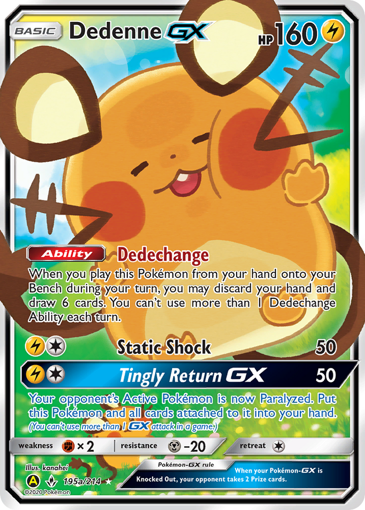 Dedenne GX (195a/214) [Alternate Art Promos] Pokémon