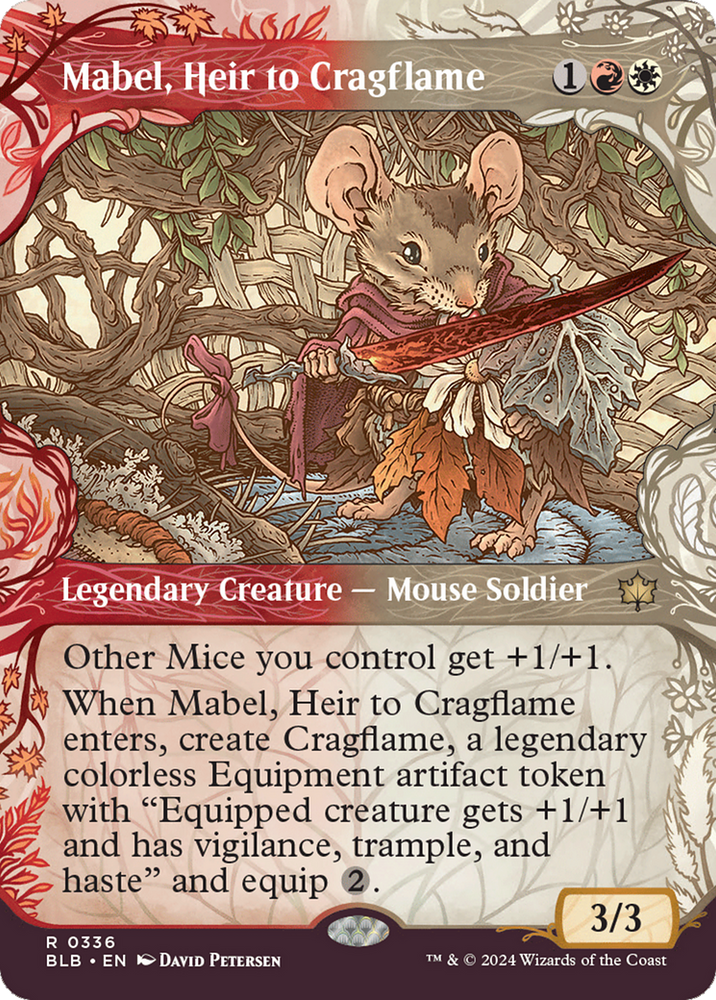 Mabel, Heir to Cragflame (Showcase) [Bloomburrow] Magic: The Gathering