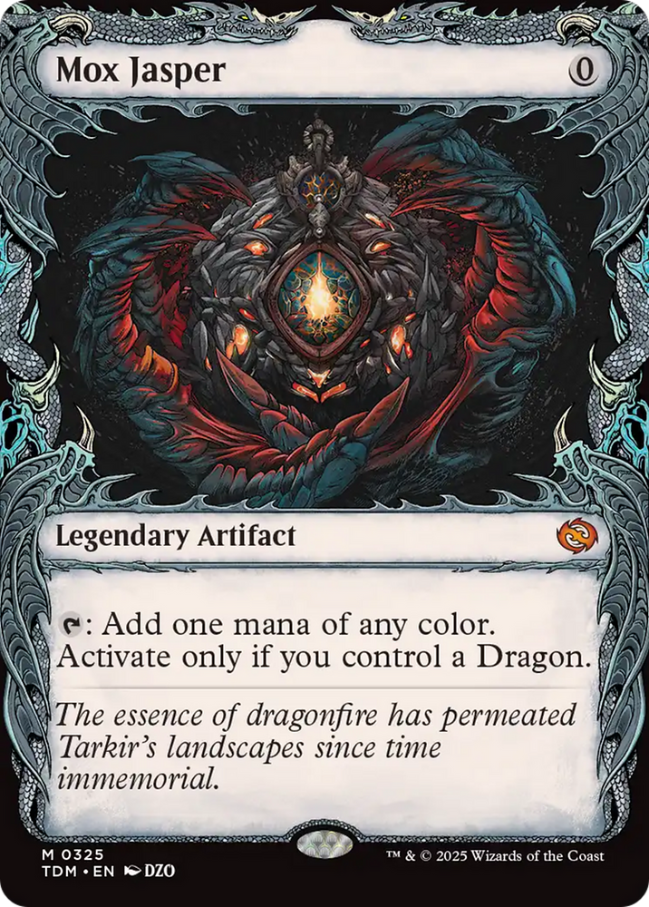 Mox Jasper (Showcase) [Tarkir: Dragonstorm] Magic: The Gathering