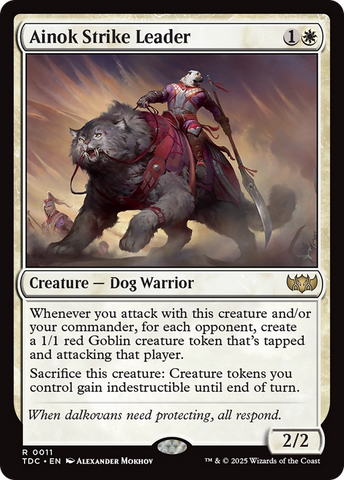 Ainok Strike Leader [Tarkir: Dragonstorm Commander] Magic: The Gathering