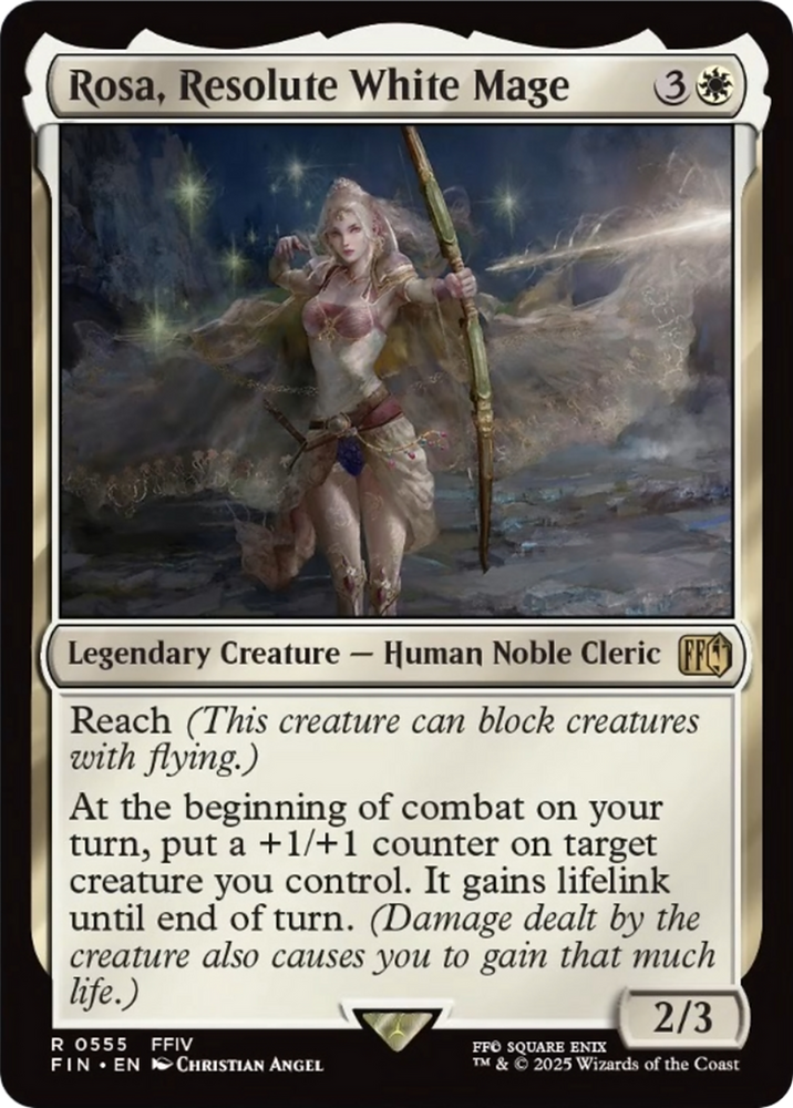 Rosa, Resolute White Mage [FINAL FANTASY] Magic: The Gathering