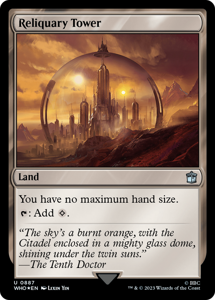 Reliquary Tower (Surge Foil) [Doctor Who] Magic: The Gathering
