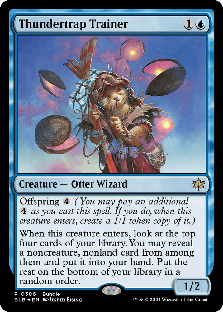 Thundertrap Trainer [Bloomburrow Promos] Magic: The Gathering