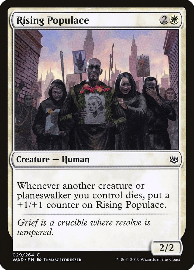 Rising Populace [War of the Spark] Magic: The Gathering