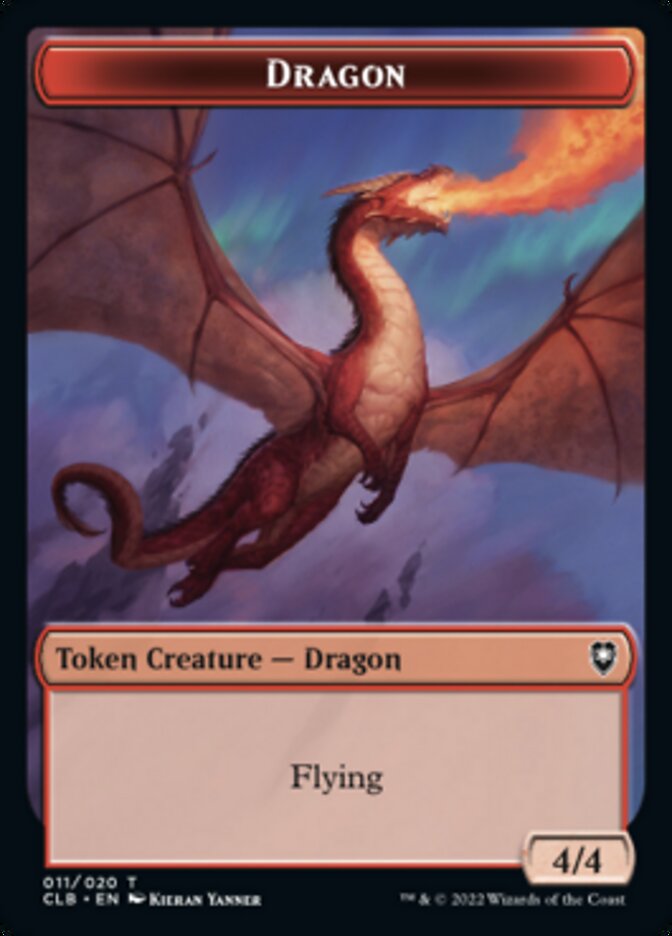 Dragon Token [Commander Legends: Battle for Baldur's Gate Tokens] Magic: The Gathering