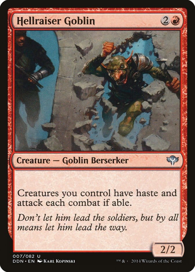 Hellraiser Goblin [Duel Decks: Speed vs. Cunning] Magic: The Gathering