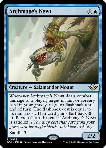 Archmage's Newt [Outlaws of Thunder Junction] Magic: The Gathering