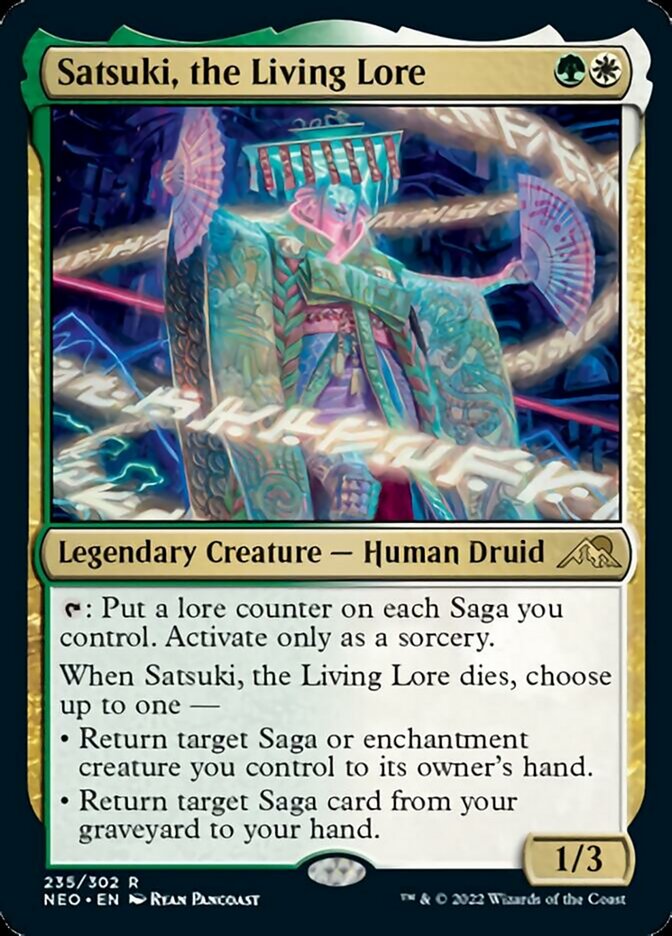 Satsuki, the Living Lore [Kamigawa: Neon Dynasty] Magic: The Gathering