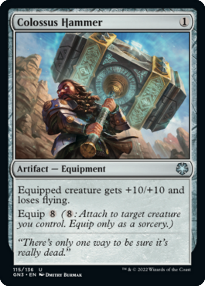 Colossus Hammer [Game Night: Free-for-All] Magic: The Gathering