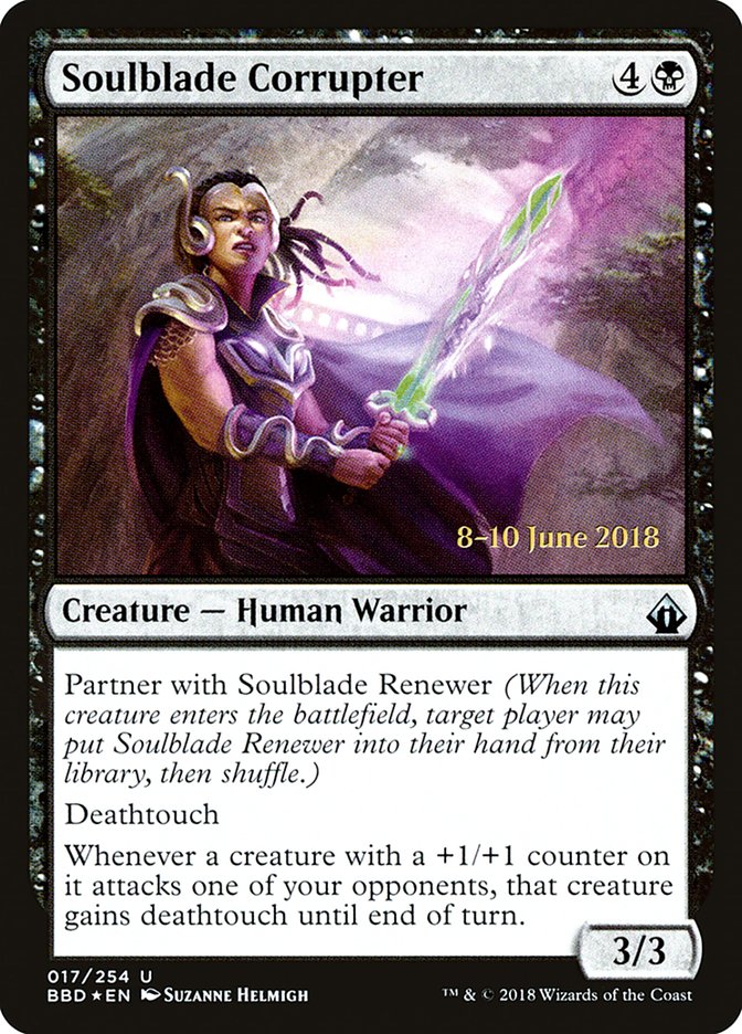 Soulblade Corrupter [Battlebond Prerelease Promos] Magic: The Gathering