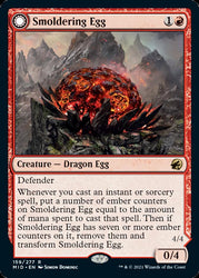 Smoldering Egg // Ashmouth Dragon [Innistrad: Midnight Hunt] Magic: The Gathering