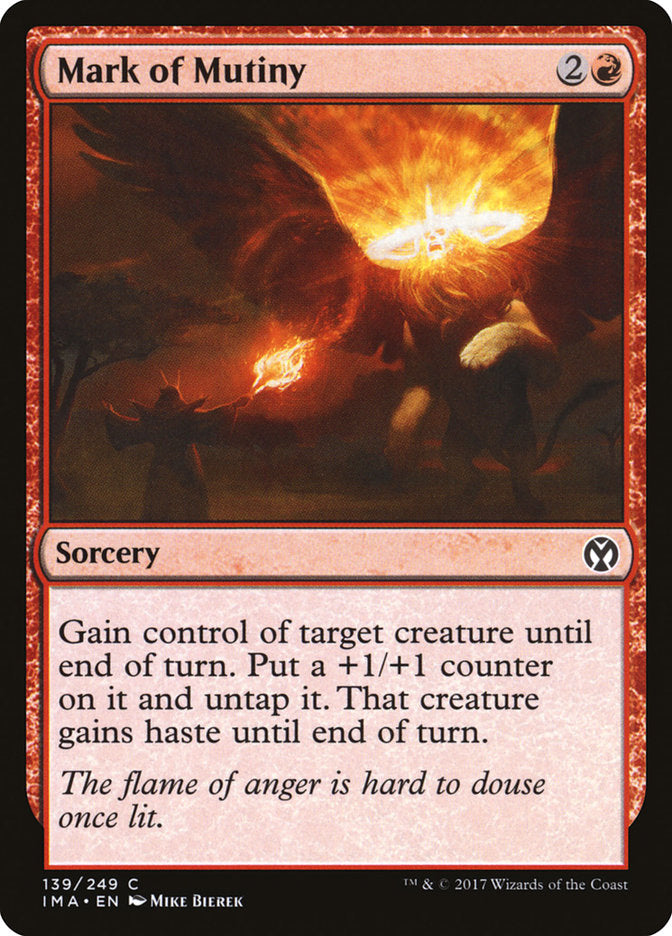 Mark of Mutiny [Iconic Masters] Magic: The Gathering