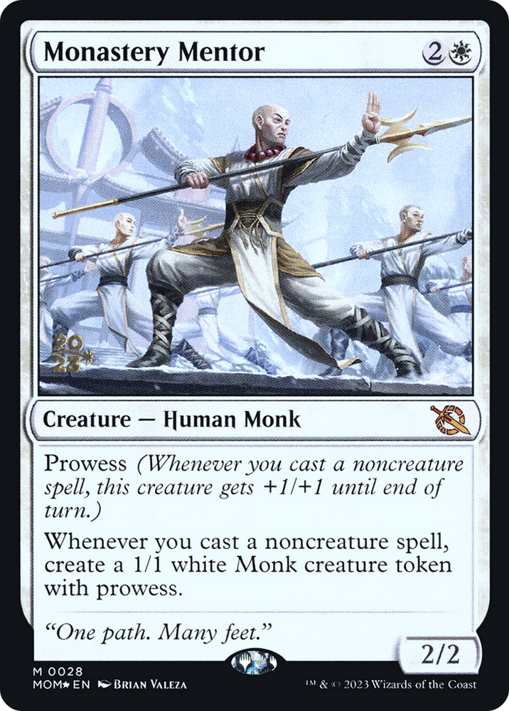 Monastery Mentor [March of the Machine Prerelease Promos] Magic: The Gathering