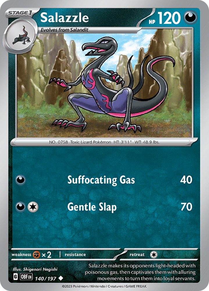 Salazzle (140/197) [Scarlet & Violet: Obsidian Flames] Pokémon