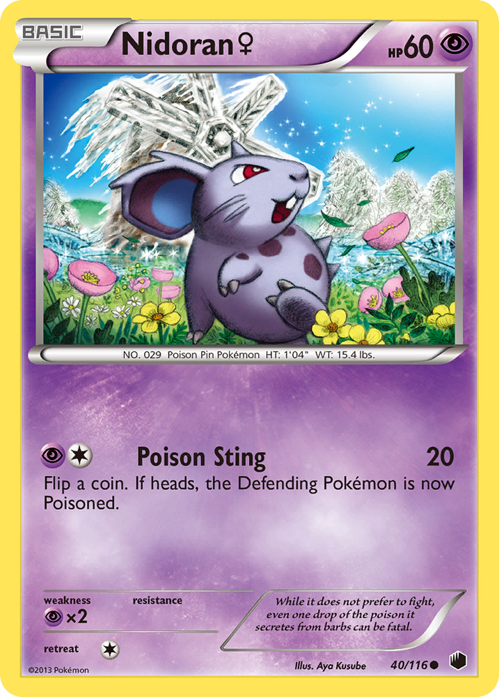 Nidoran (40/116) (Female) [Black & White: Plasma Freeze] Pokémon