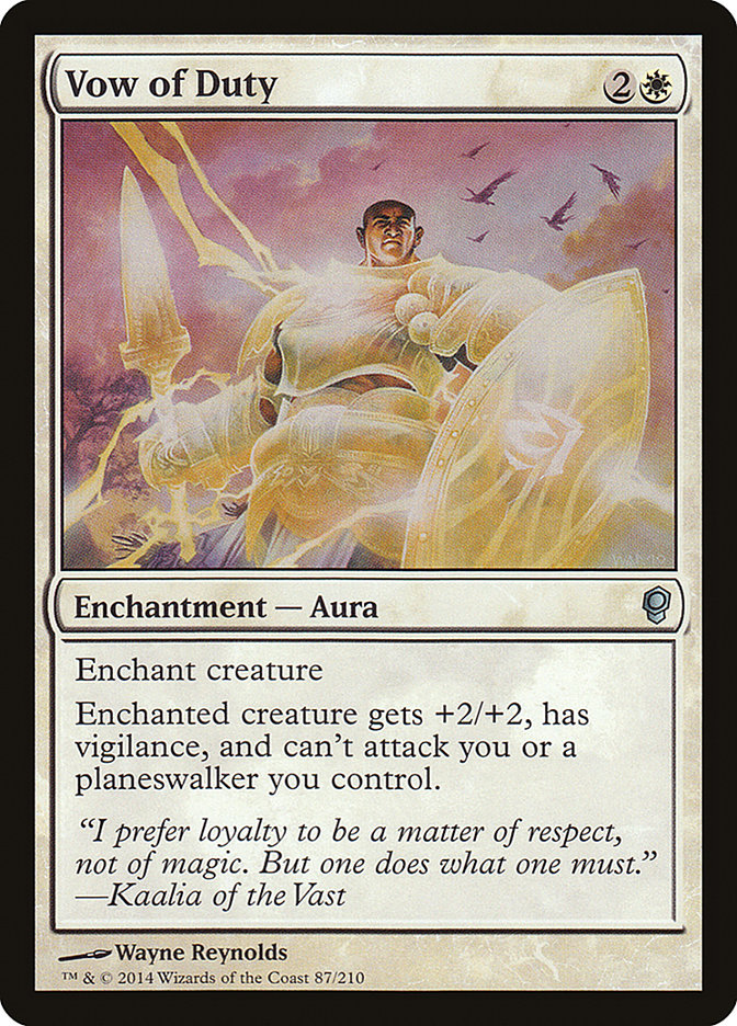 Vow of Duty [Conspiracy] Magic: The Gathering