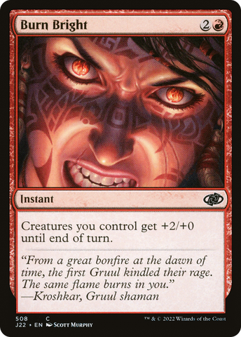 Burn Bright [Jumpstart 2022] Magic: The Gathering