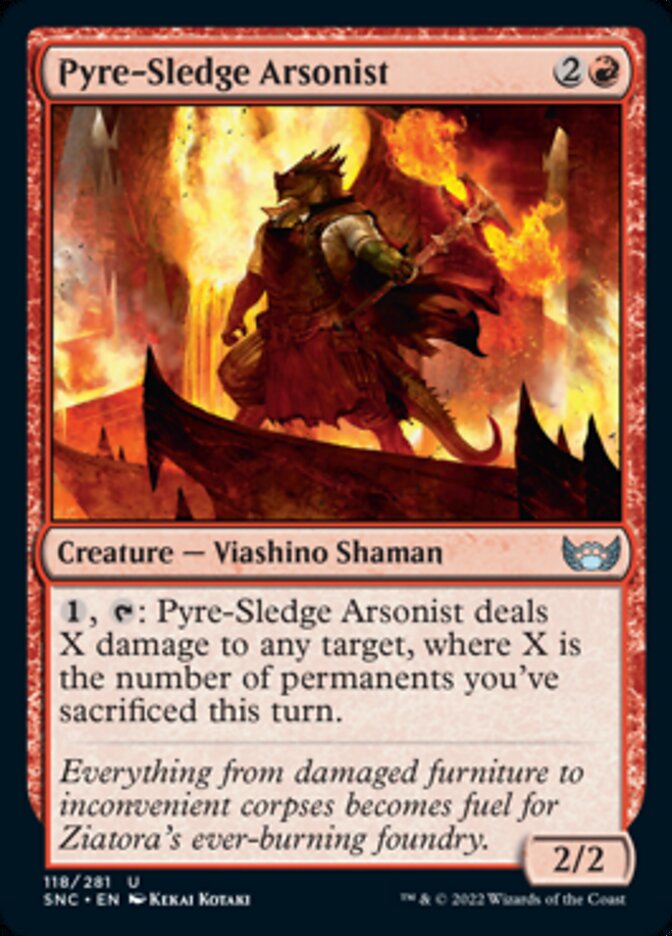 Pyre-Sledge Arsonist [Streets of New Capenna] Magic: The Gathering