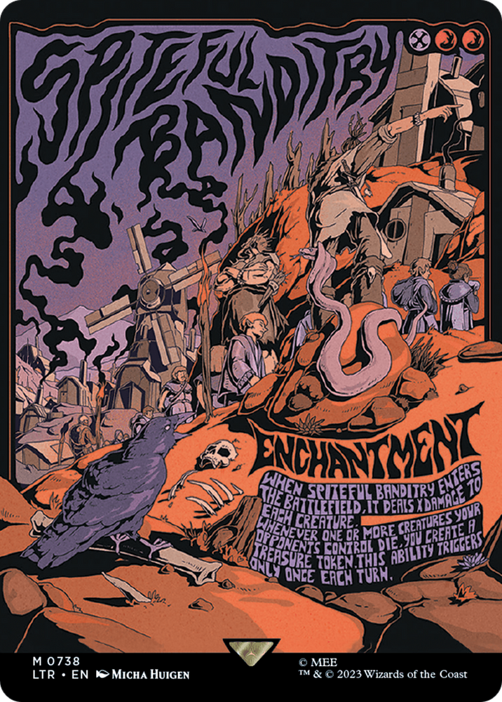 Spiteful Banditry (Borderless Poster) [The Lord of the Rings: Tales of Middle-Earth] Magic: The Gathering