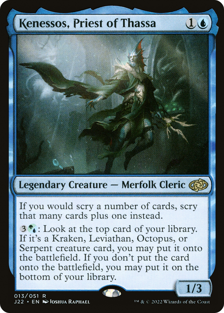 Kenessos, Priest of Thassa [Jumpstart 2022] Magic: The Gathering
