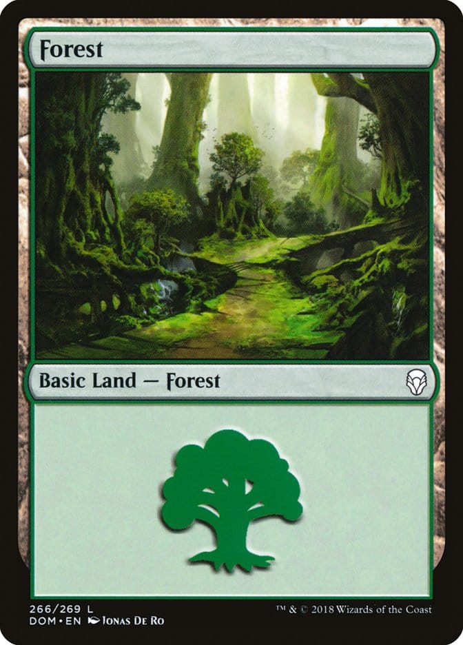 Forest (266) [Dominaria] Magic: The Gathering