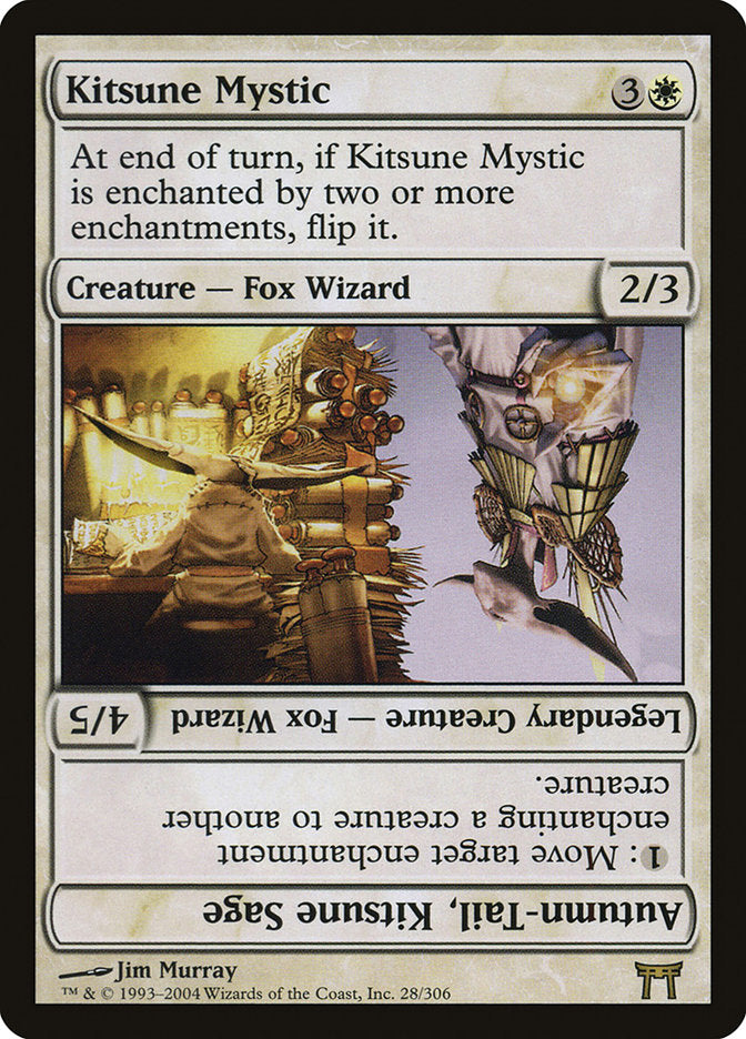 Kitsune Mystic // Autumn-Tail, Kitsune Sage [Champions of Kamigawa] Magic: The Gathering