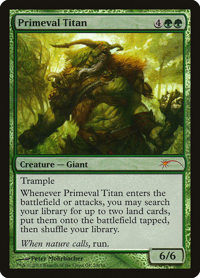 Primeval Titan (Grand Prix) [Grand Prix Promos] Magic: The Gathering