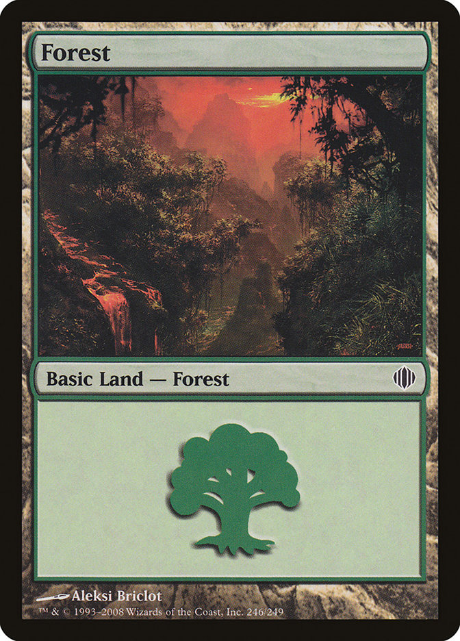 Forest (246) [Shards of Alara] Magic: The Gathering