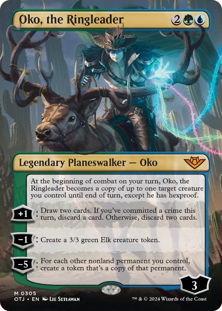 Oko, the Ringleader (Borderless) [Outlaws of Thunder Junction] Magic: The Gathering