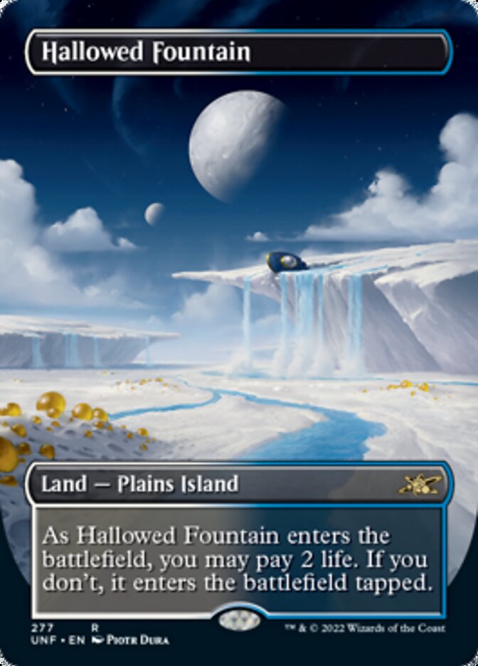 Hallowed Fountain (Borderless) [Unfinity] Magic: The Gathering