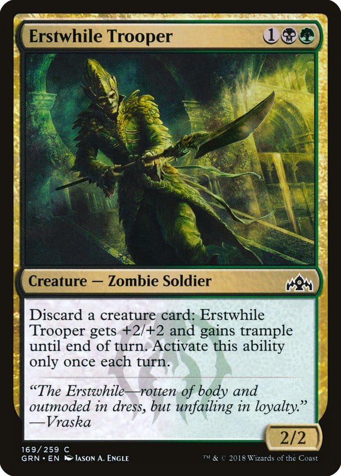 Erstwhile Trooper [Guilds of Ravnica] Magic: The Gathering