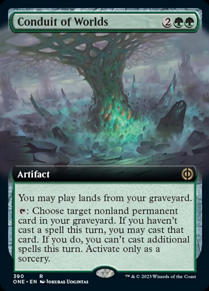 Conduit of Worlds (Extended Art) [Phyrexia: All Will Be One] Magic: The Gathering