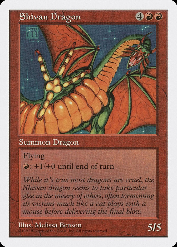 Shivan Dragon [Fifth Edition] Magic: The Gathering
