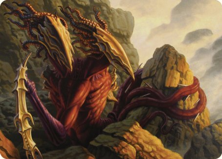 Two-Headed Sliver Art Card [Commander Masters Art Series] Magic: The Gathering