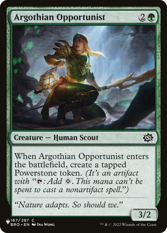Argothian Opportunist [The List] Magic: The Gathering