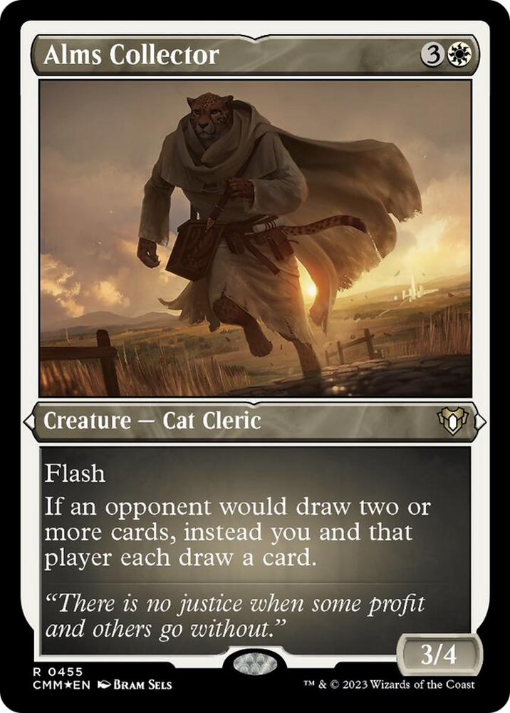 Alms Collector (Foil Etched) [Commander Masters] Magic: The Gathering