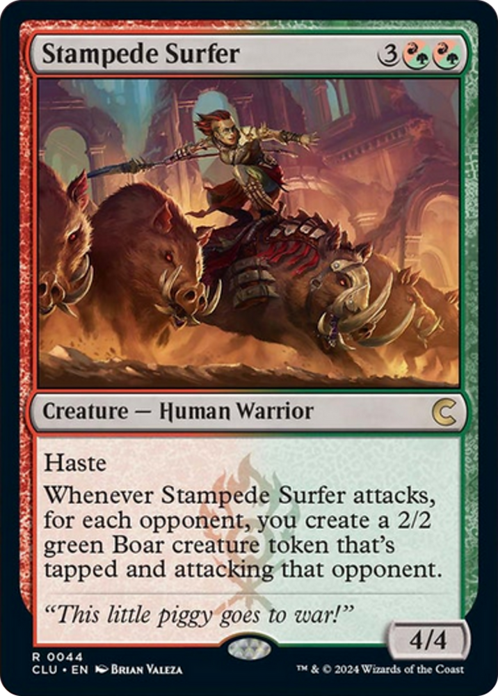 Stampede Surfer [Ravnica: Clue Edition] Magic: The Gathering