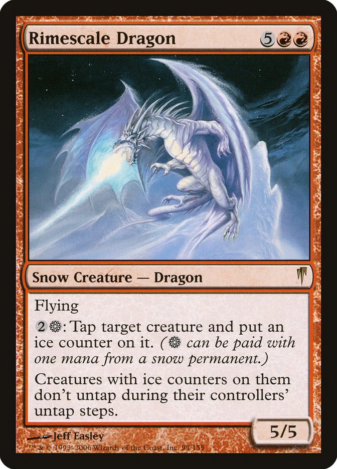 Rimescale Dragon [Coldsnap] Magic: The Gathering