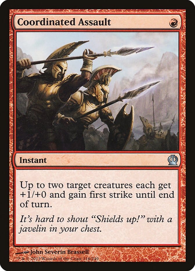 Coordinated Assault [Theros] Magic: The Gathering