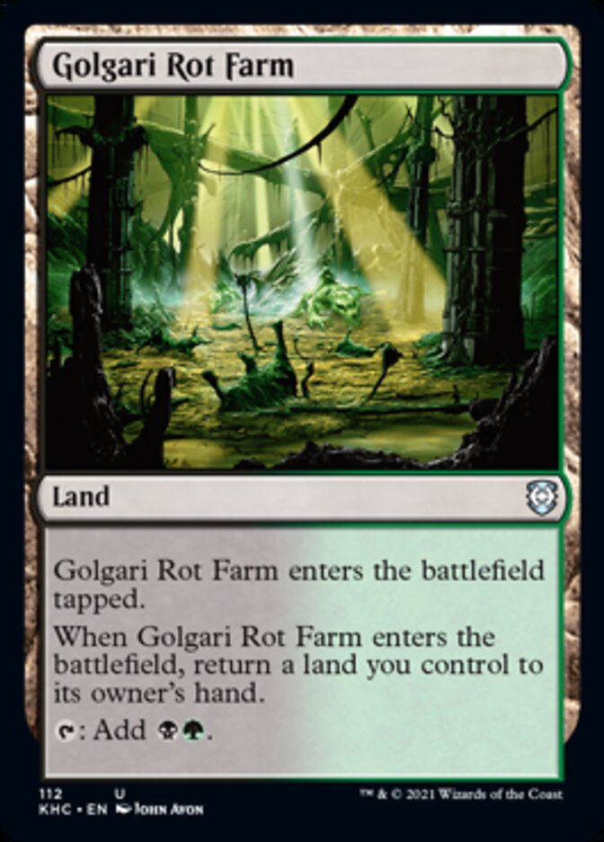 Golgari Rot Farm [Kaldheim Commander] Magic: The Gathering