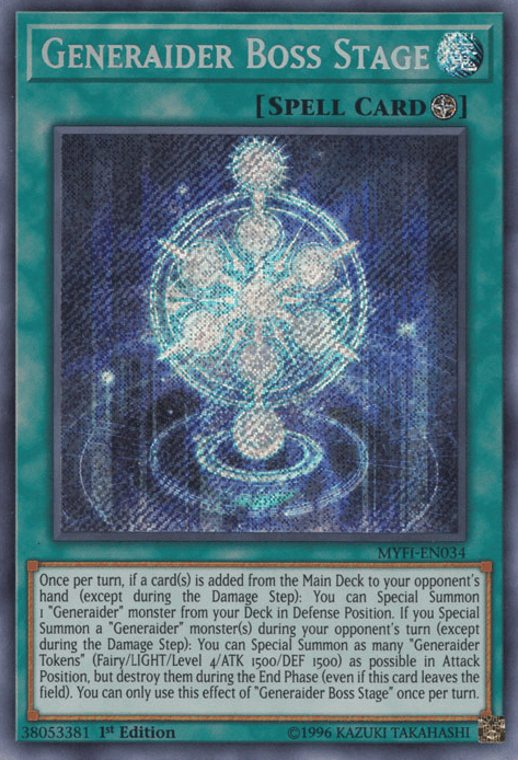 Generaider Boss Stage [MYFI-EN034] Secret Rare - Yugioh Cards For Your TCG Needs!