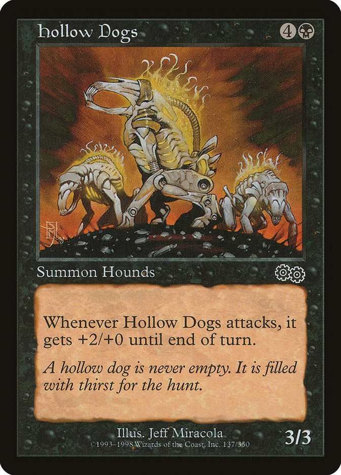 Hollow Dogs [Urza's Saga] Magic: The Gathering